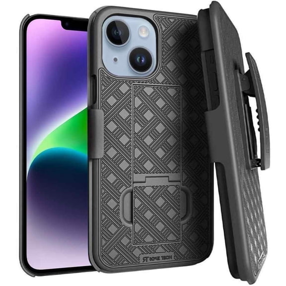 Rome Tech for Apple iPhone 14 Plus Shell Holster Combo Case With Belt clip
