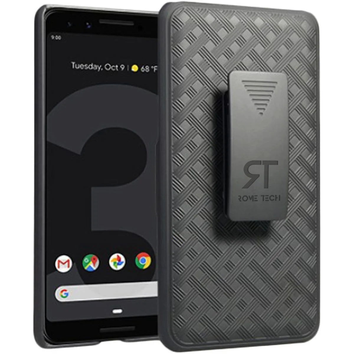Rome Tech Google Pixel 3a XL Shell Holster Combo Case - Black - Walmart.com
