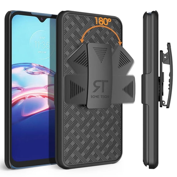Rome Tech for Motorola Moto E (2020) Shell Holster Combo Case With Belt clip