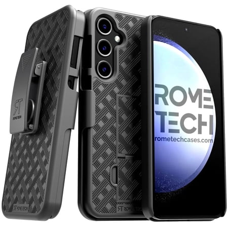 For Samsung Galaxy S23 FE Shell Holster Combo Case - Black