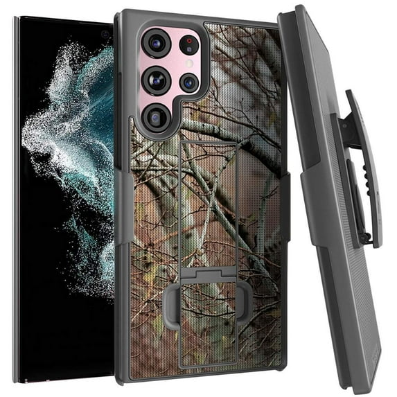 Rome Tech Samsung Galaxy S23 Ultra Shell Holster Combo - Camo Tree