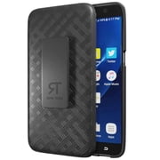 For Samsung Galaxy S7 edge Shell Holster Combo Case - Black