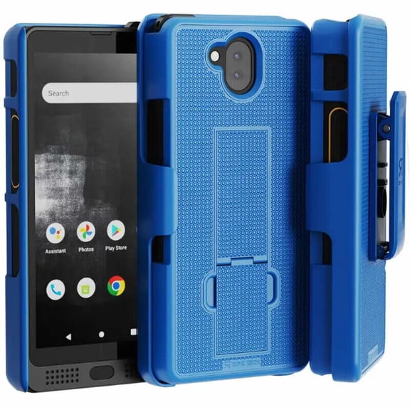 Rome Tech Sonim XP10 5G Shell Holster Combo Case - Blue