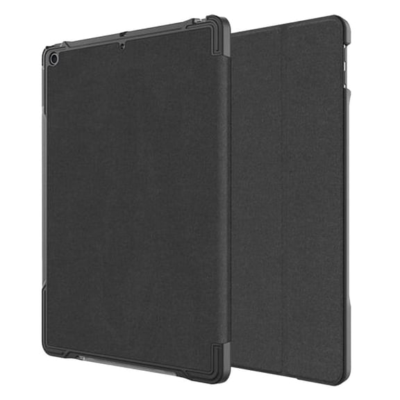 Rome Tech for iPad (8th Gen) / iPad 10.2 Tablet Heavy Duty Folio Case Slim - Black