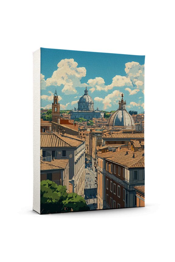 Rome Travel Canvas, Italy Canvas Print,Rome Canvas Wall Art,Italy Travel Wall Art, Travel Print, Travel Gift -103AZ1191