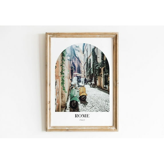 Rome Travel Print, Wall Art Rome Cityscape Photograph Travel Art Photo Destination Print Italy Wall Art La Dolce Vita Home Decor #3931, Unframed Poster Size 16x24