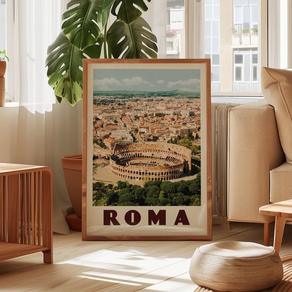 Rome Wall Decor Rome Wall Art Rome Print Italy Wall Art Rome Poster Ancient Rome Colosseum Rome Art Rome Travel Poster Italy Poster