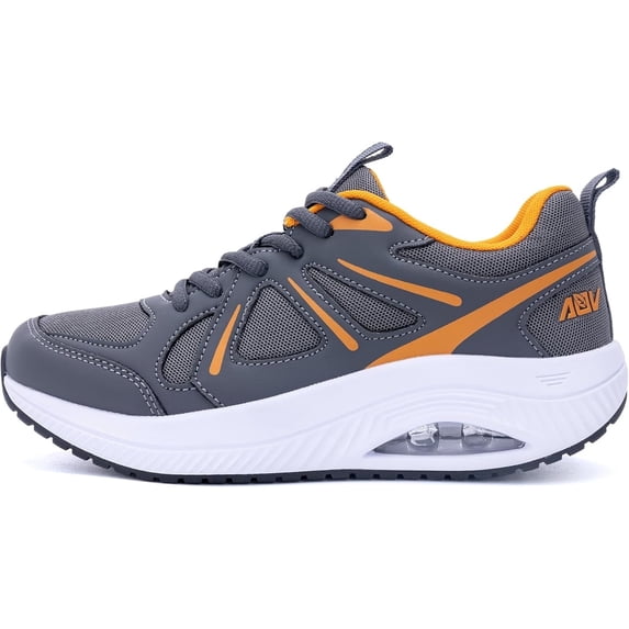 RomenSi Women Arch Support Walking Shoes Orthotic Sneakers for Plantar Fasciitis Foot and Heel Pain Relief Tennis US 9.5
