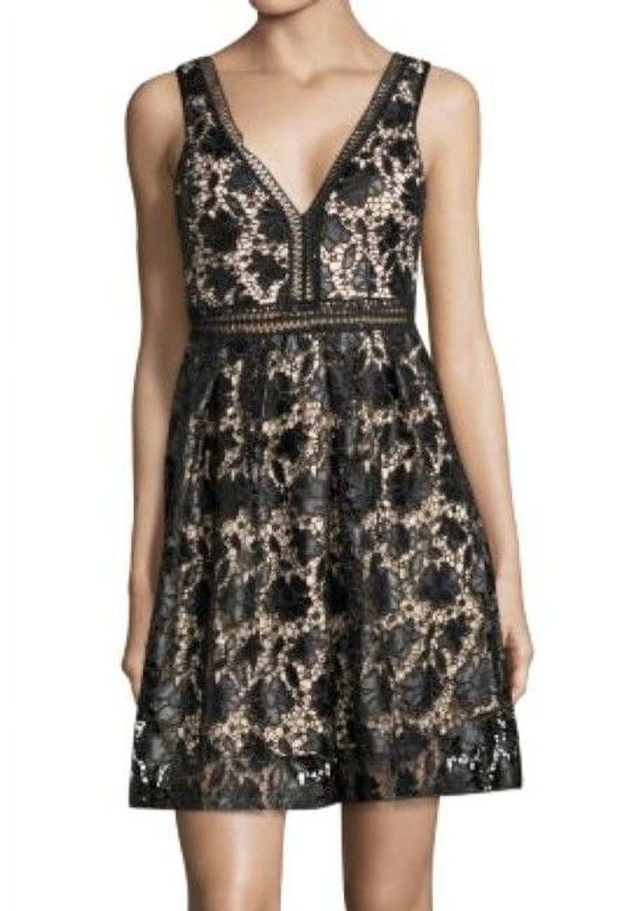 chinese dress ladies AVANTIKA / Black Wedding Dress with Nude Lining and Long Sleeves