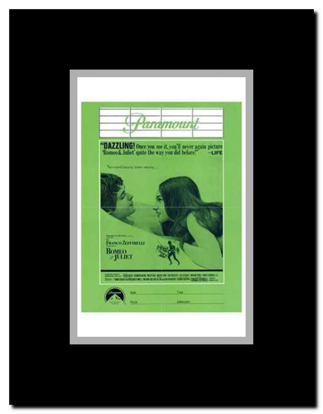 Romeo Juliet Framed Movie Poster