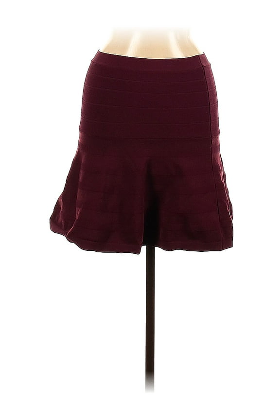 Romeo & Juliet WINE Women's Pull On Ruffle Hem Golf Mini Skirt S