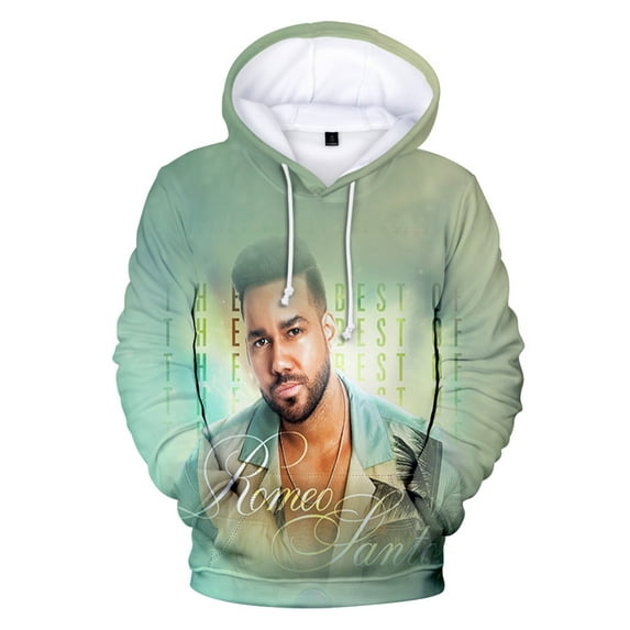 Romeo Santos Hoodie Latin pop Singer Women Men Casual Sweatshirt Long Sleeve Pullover