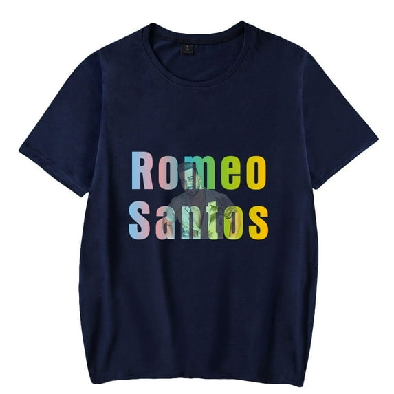 Romeo Santos T-shirt Summer Fashion Classic Short Sleeve Men And Women Round Neck Street Wear