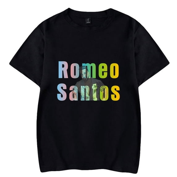 Romeo Santos T-shirt Summer Fashion Classic Short Sleeve Men And Women Round Neck Street Wear