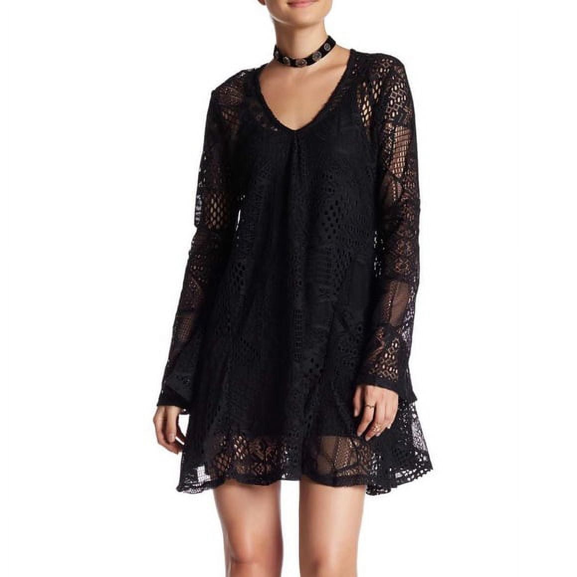 Romeo and Juliet BLACK Women's Crochet Lace A-line Mini Dress, S - Walmart.com Romeo and Juliet BLACK Women's Crochet Lace A-line Mini Dress, S - Walmart.com