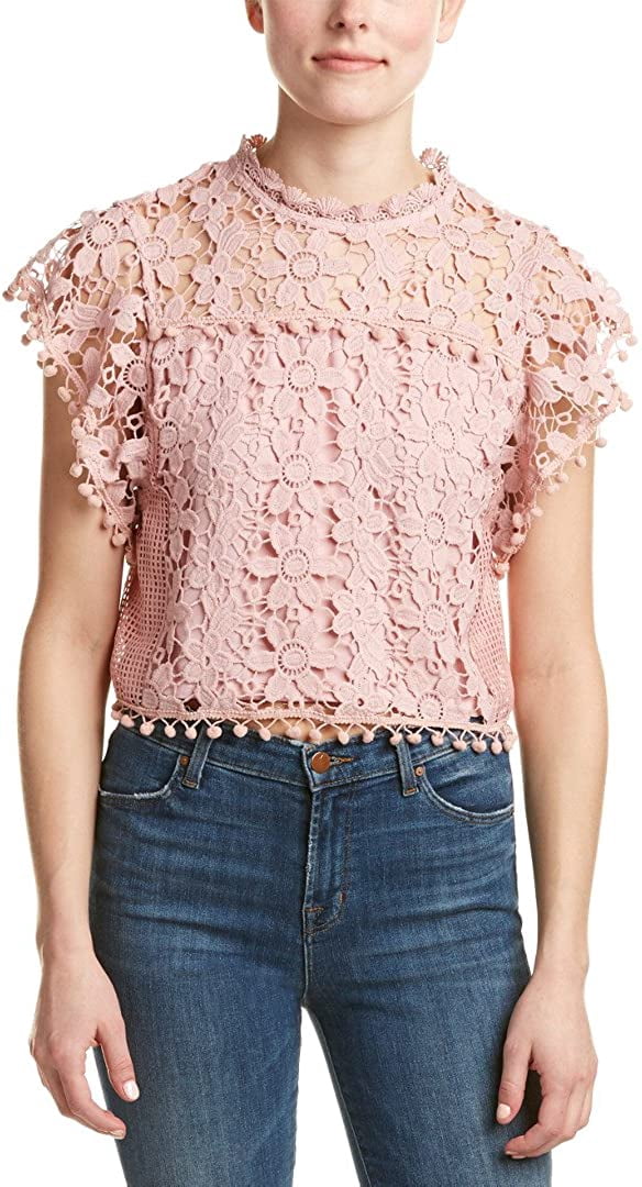 Plus Size Navy Floral Peasant Blouse