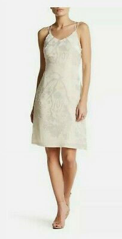 Romeo and Juliet Couture IVORY Gold Sleeveless Cross Back Dress, US Small -  Walmart.com
