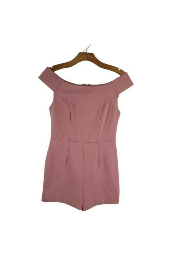 Romeo and Juliet ROSE TAN Women's Off Shoulder Mini Romper, M