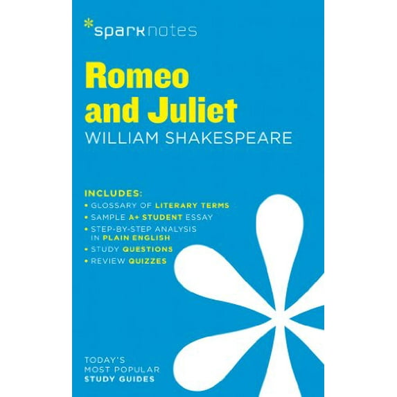 Pre-Owned Romeo and Juliet SparkNotes Literature Guide Volume 56 Series Paperback SparkNotes, William Shakespeare,