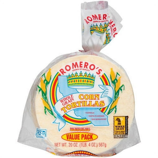 Romero's Whole Grain Corn Tortillas, 20 oz