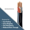 thumbnail image 1 of Romex 63950032 6/3 50' Black Stranded CU SIMpull NM-B Wire, 1 of 2