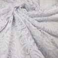 thumbnail image 1 of Romex Textiles 100% Polyester Chenille Lace Fabric with Flower Design - White, 1 of 2