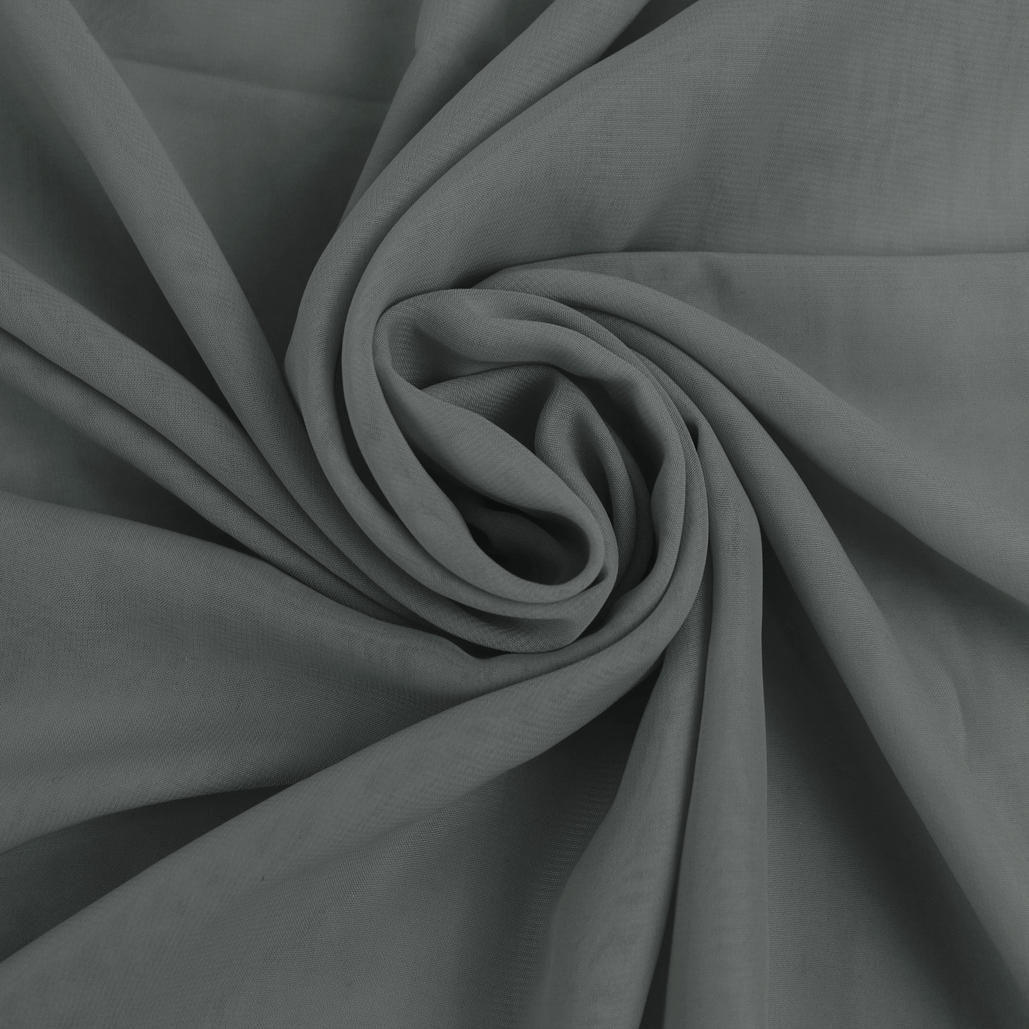 Gray Romex Romex Textiles 100% Polyester Hi Multi Chiffon Woven Precut Fabric ...