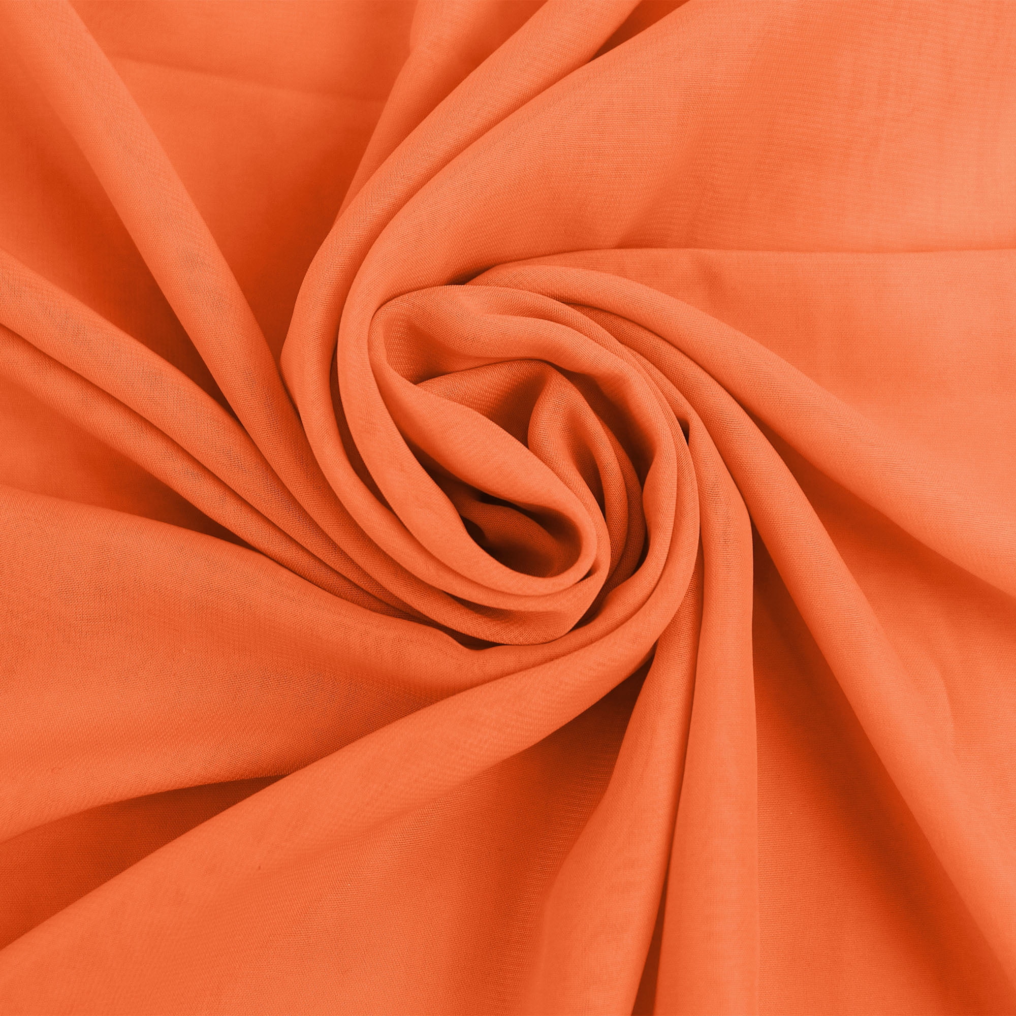 Romex Textiles 100% Polyester Hi Multi Chiffon Woven Precut Fabric - Neon Orange