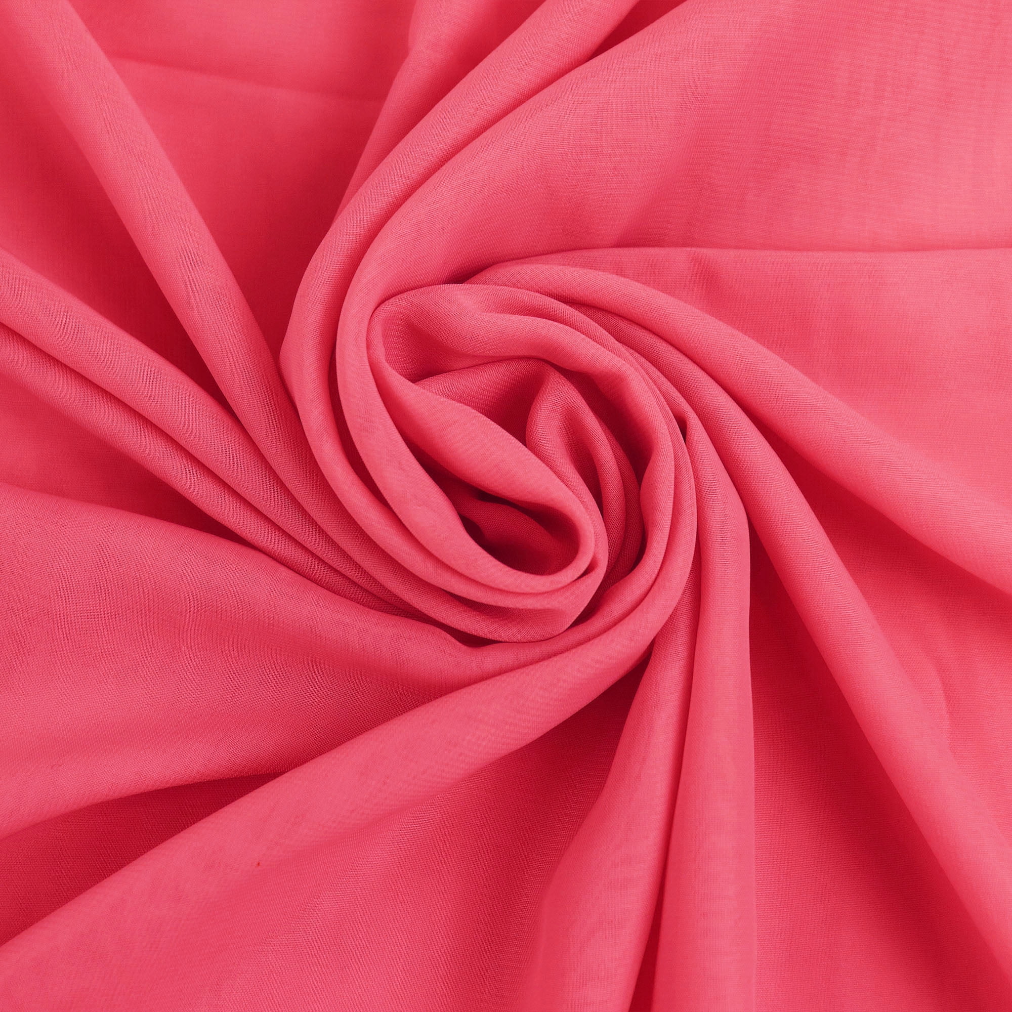 Romex Textiles 100% Polyester Hi Multi Chiffon Woven Precut Fabric - Neon Pink