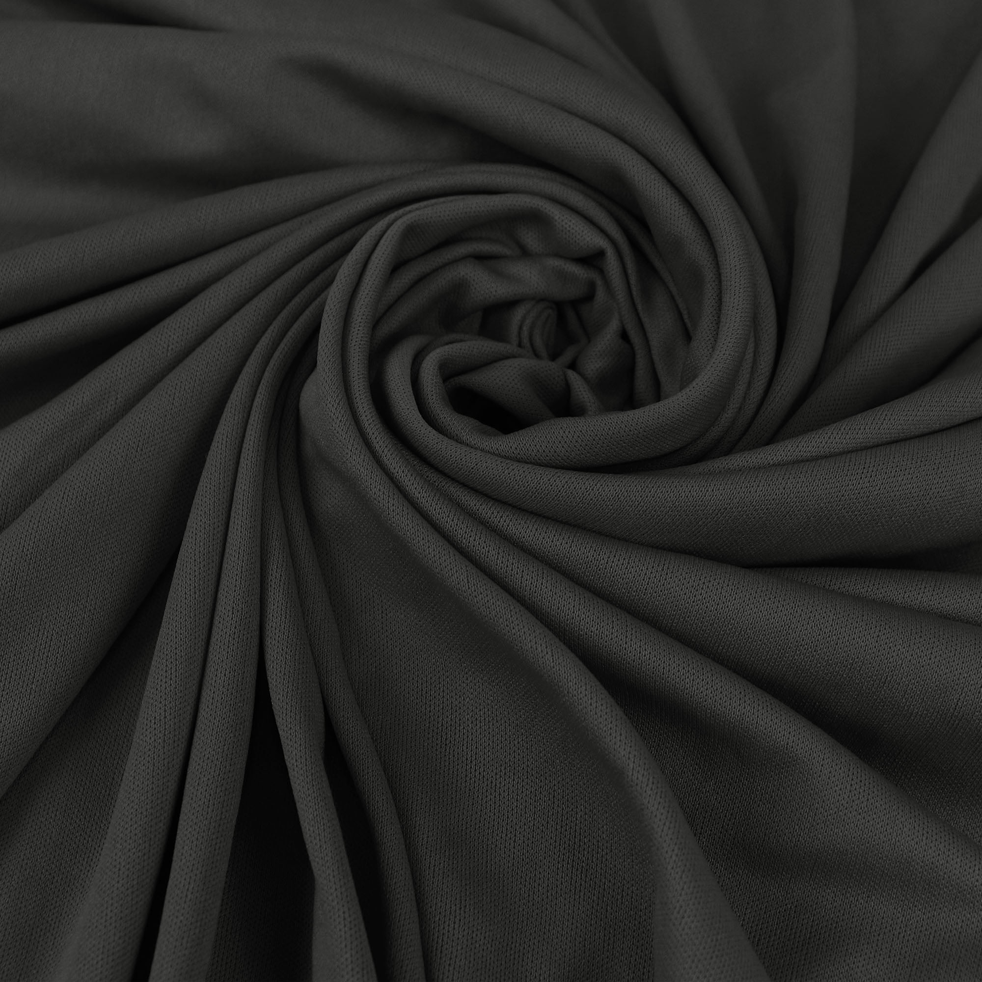 Romex Textiles Polyester Interlock Lining Precut Fabric - Charcoal