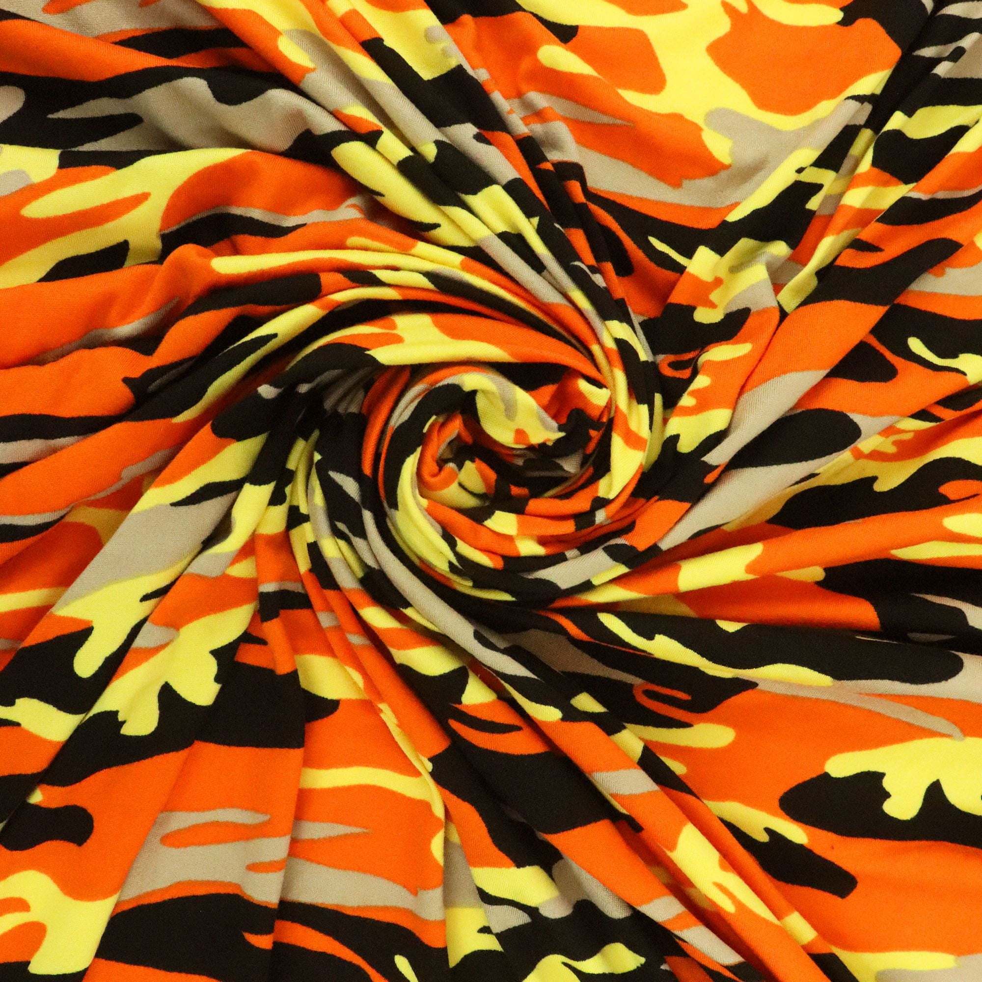 Romex Textiles Polyester Spandex Knit Fabric Camouflage Print (3 Yards