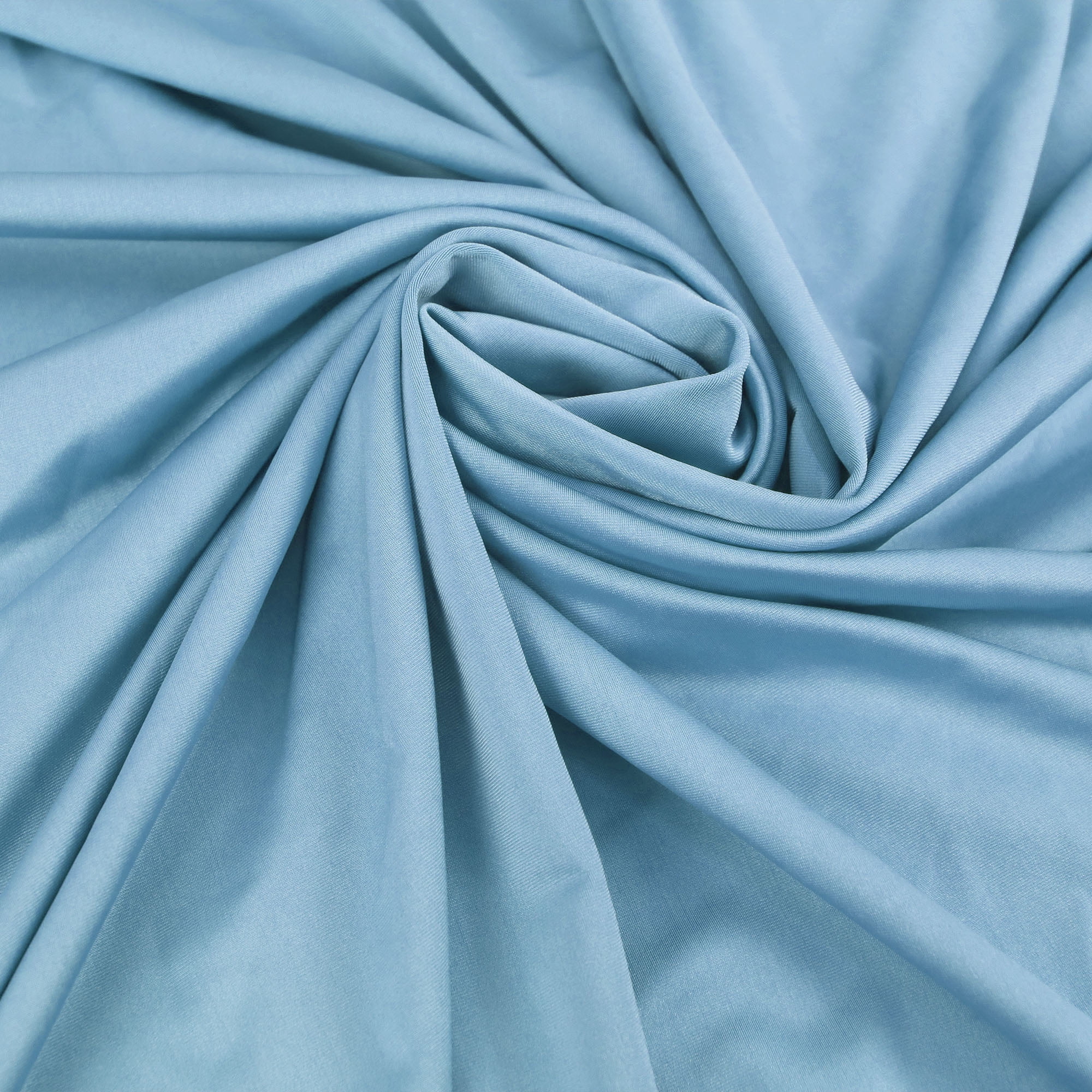Romex Textiles Polyester Spandex Yoga Knit Fabric - Blue Baby