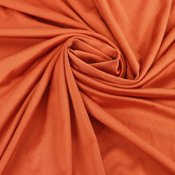 Romex Textiles Polyester Spandex Yoga Knit Fabric - Orange