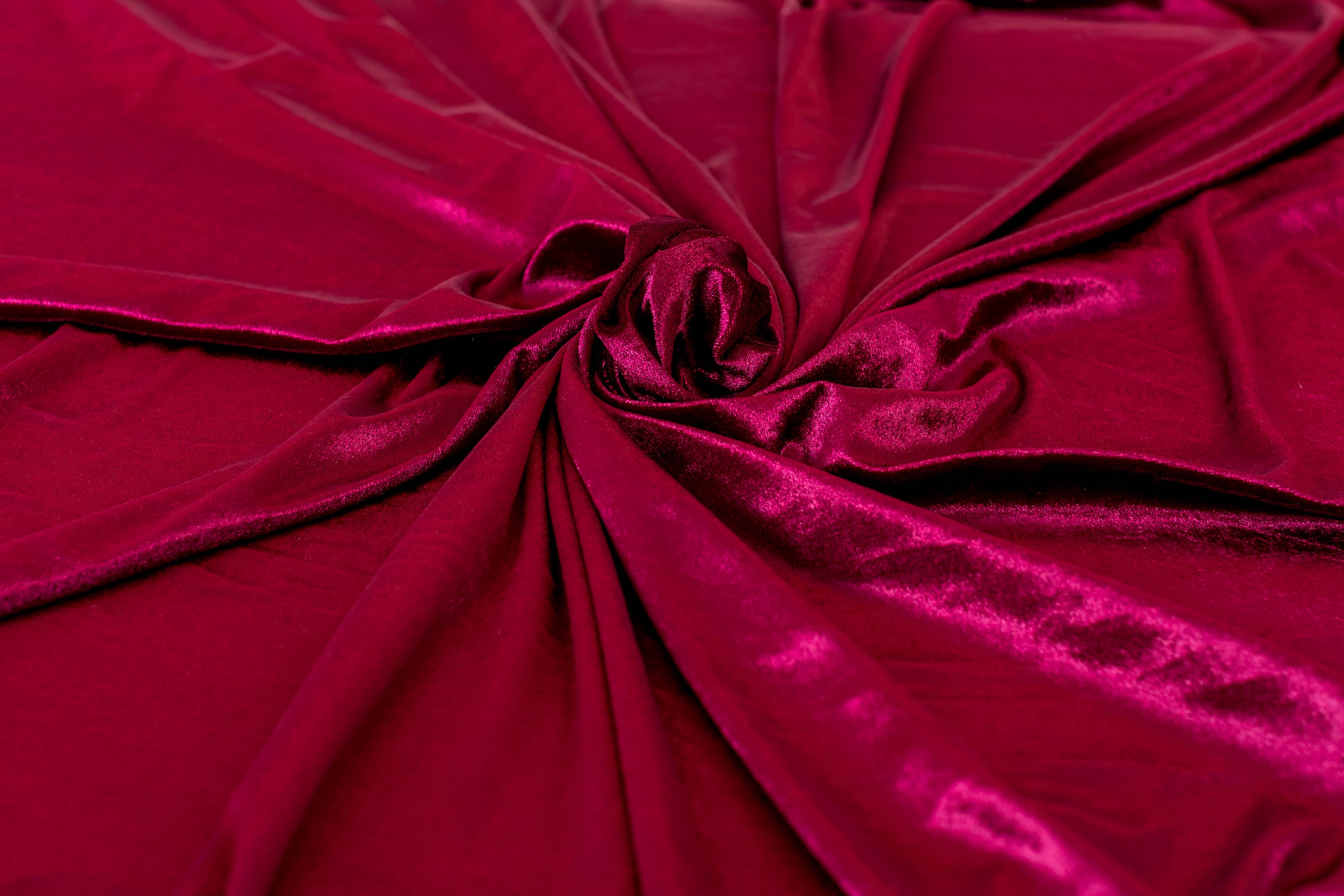 Strawberry Pink Crushed Stretch Velvet Apparel Costume Dance wear Fabric –  Fashion Fabrics LLC