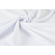 Romex Textiles Techno Scuba - Polyester/Spandex Knit Fabric For Dresswear & Arts And Crafts (3 Yards) - White