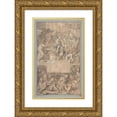 thumbnail image 1 of Romeyn De Hooghe 17x24 Gold Ornate Framed and Double Matted Museum Art Print Titled - Allegory of Commerce and a Debtor's Prison, 1 of 4