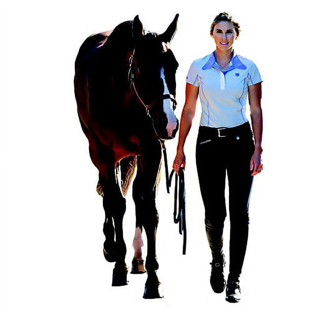 Romfh Ladies Sarafina Euroseat 34R Breeches - Navy Blue Riding Breeches For Equestrians