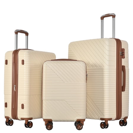 Romicta 3 Piece Nested Spinner Suitcase Luggage Set with TSA Lock Lightweight 20''24''28''