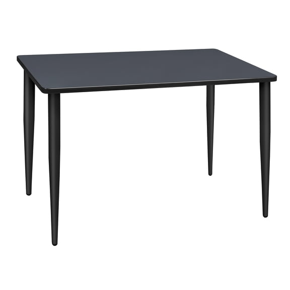 Romig Arco 48 x 24 in. Training Seminar Table- Grey Top, Black Tapered Legs