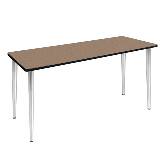 Romig Arco 66 x 24 in. Training Seminar Table- Noble Oak Top, Chrome Tapered Legs