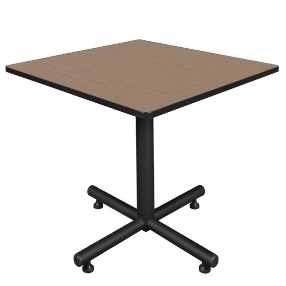 Romig Axis-Pro 36 in. Square X-Base Breakroom Table- Noble Oak