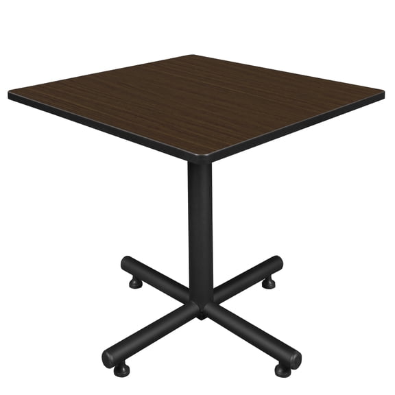 Romig Axis-Pro 42 in. Square X-Base Breakroom Table- Neo Walnut