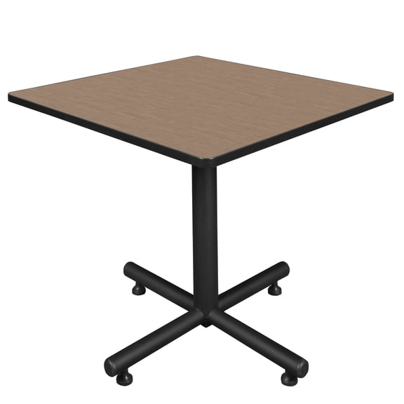 Romig Axis-Pro 42 in. Square X-Base Breakroom Table- Noble Oak