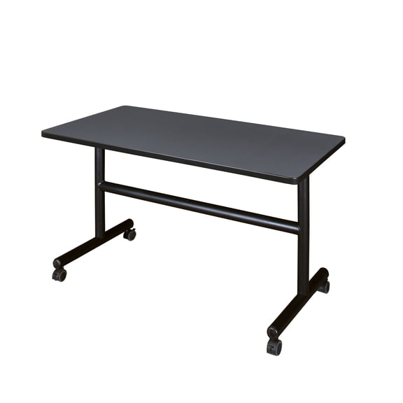Romig Axis-Pro 48 x 24 in. Flip-Top Training Nesting Table- Grey