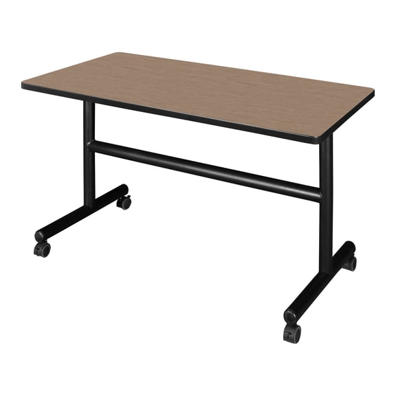 Romig Axis-Pro 48 x 24 in. Flip-Top Training Nesting Table- Noble Oak