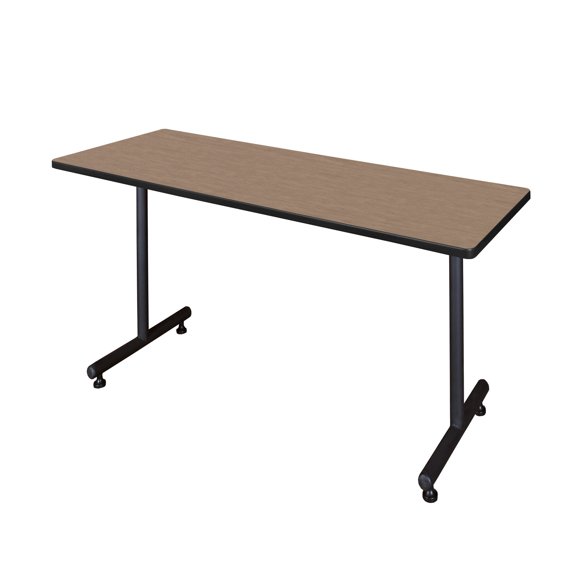 Romig Axis-Pro 66 x 24 in. Steel T-Base Training Seminar Table- Noble Oak