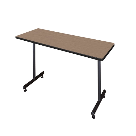Romig Axis-Pro 66 x 30 in. Steel T-Base Training Seminar Table- Noble Oak