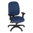 thumbnail image 1 of Romig Comfort Series High-Back Multifunctional Fabric Computer Task Chair with Adjustable Arms - Navy Blue, 1 of 7