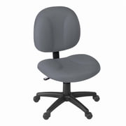 Regency Comfort Series Swivel Fabric Computer Task Chair - Armless - Gray