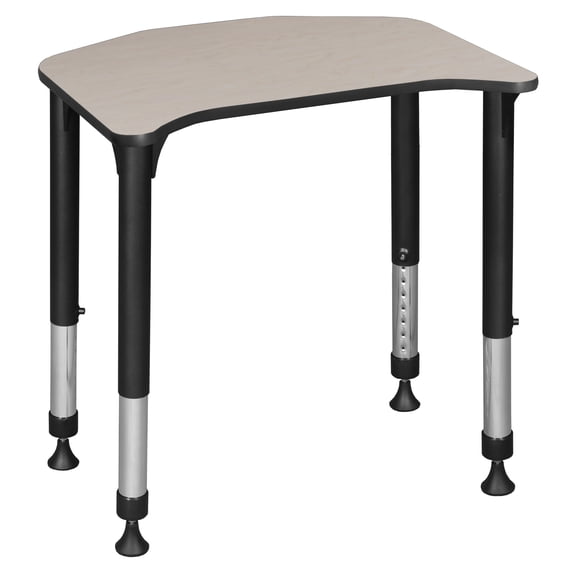 Romig Ferris 26 x 24 in Height Adjustable Student Activity Desk- Maple